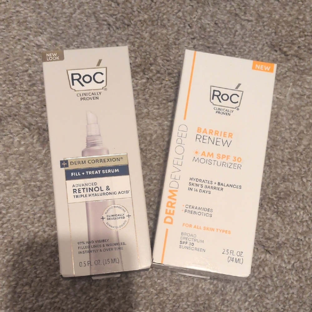 Roc Barrier Renew AM SPF 30 Moisturizer And Fill And Treat Serum